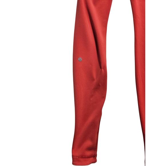 Lululemon womens Wunder Under Pant III Reversible Cranberry/Alarming leggings 4 - Picture 12 of 15